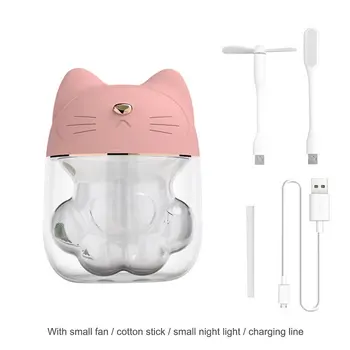 

Cute Cat Claw Cup Air Humidifier USB Desktop Diffuser Mist Maker Ultrasonic Air Humidifier Colorful Night Light