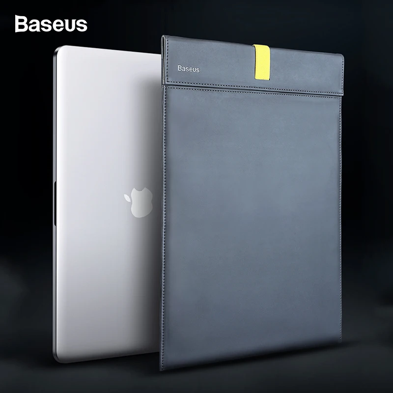 Чехол-сумка Baseus из искусственной кожи для Macbook Air Pro 13 14 15 дюймов, чехол для планшета, ноутбука, компьютера, чехол для iPad Air lenovo