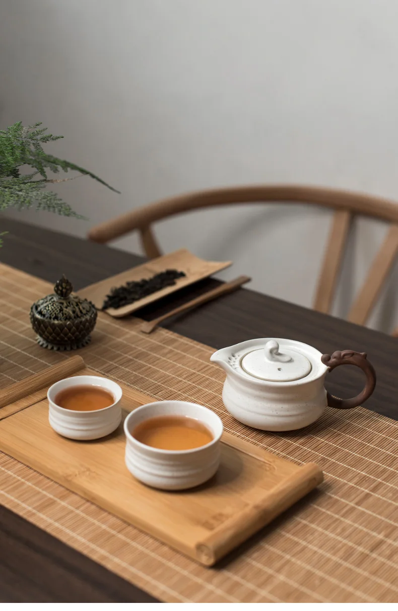 LUWU винтажный керамический чайник gaiwan чайные наборы портативный дорожный чайный набор Посуда для напитков