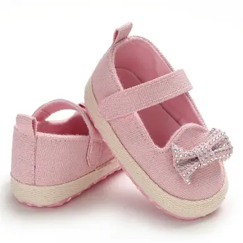 

Princess Baby Grils Shoes Sequin Bow Infant Baby Girls Bownot Soft Sole Crib Shoes Non-slip Sneaker Lovely Fashion Shoes