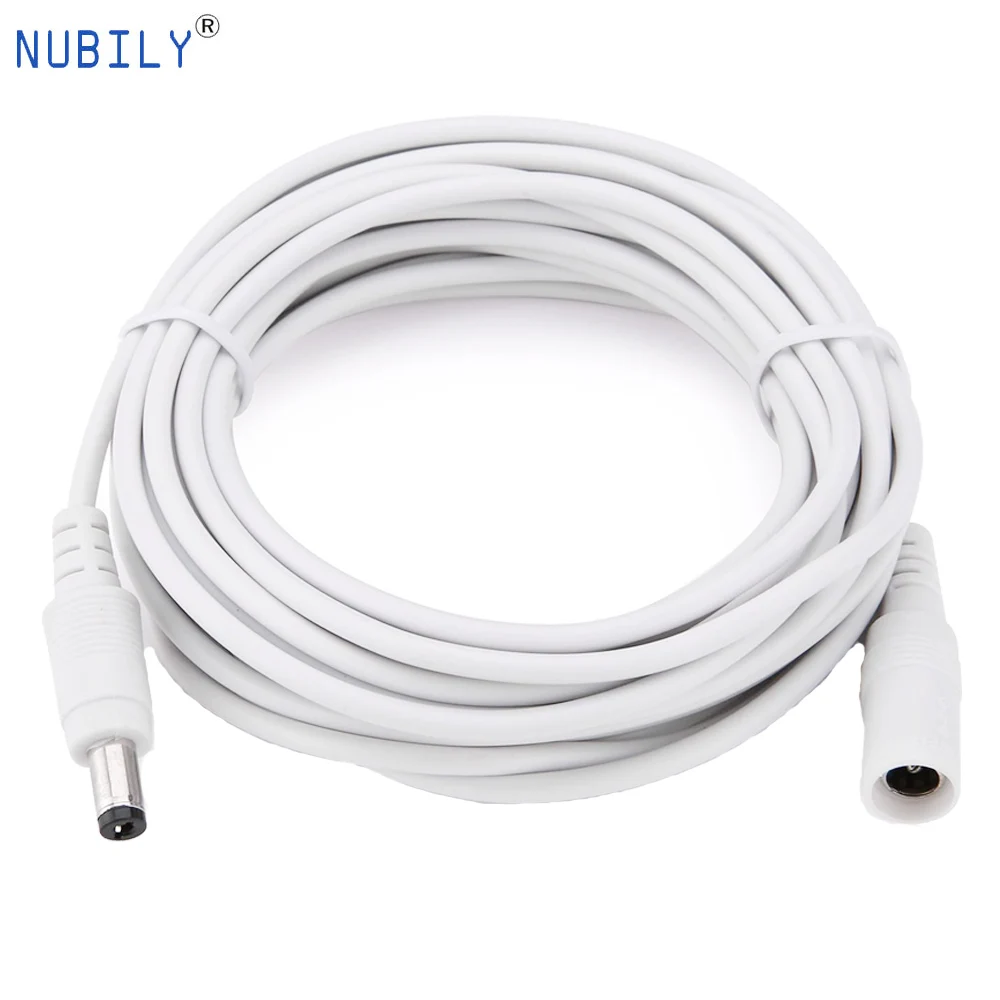 12V Power Extension Cable 1M 2M 5M 10M 20M 2.1*5.5mm Connector DC Power Cord For CCTV Security Camera LED Strip Radio Printer