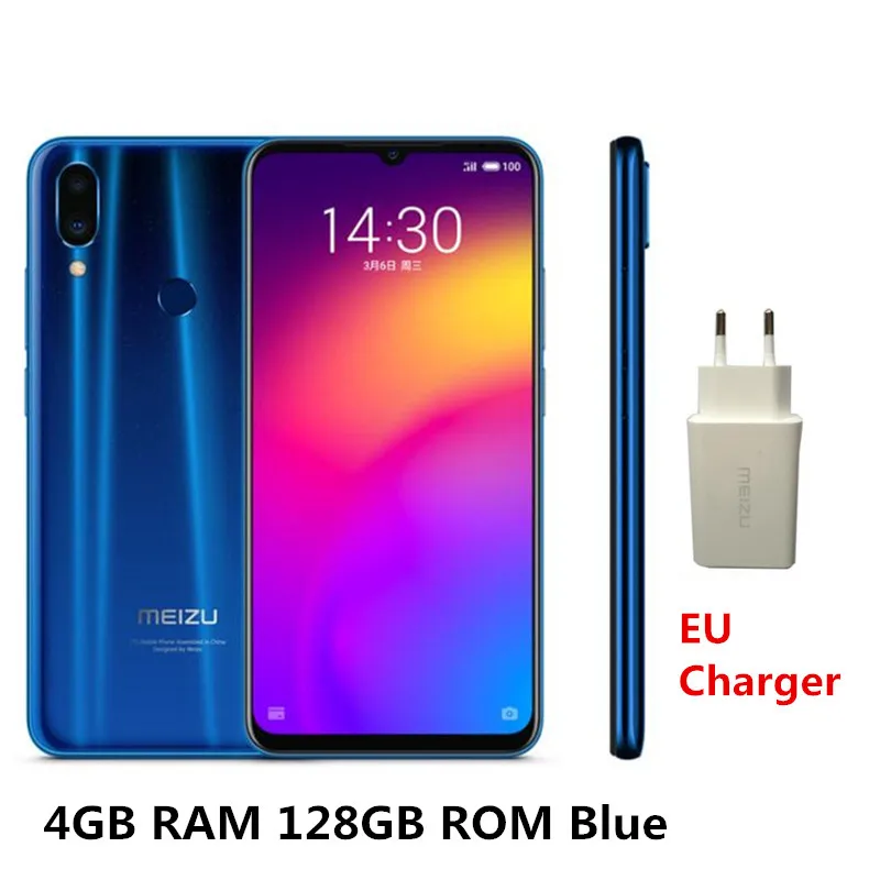 Глобальная версия meizu Note 9, 675 МП камера Snapdragon 128, 4 Гб, 6,2 ГБ, четыре ядра, 2244 дюймов, 1080 x p, FHD - Цвет: 4GB 128GB Blue