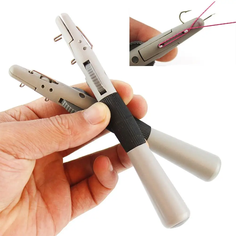 

Manual Fishing Tackle Hook Tier ABS Fishhook Knotter Line Fasten Binding Tool New Chic