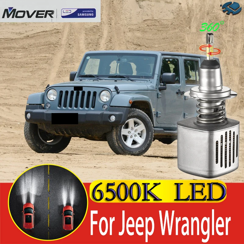 Лампы для автомобильных фар светодиодные лампы SAMSUNG Jeep Wrangler YJ TJ JK JL J8 Светодиодные