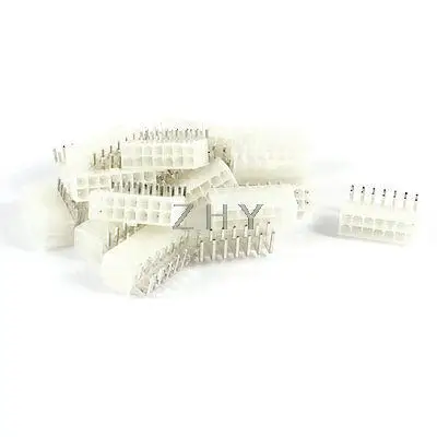 

20 Pcs Double Row 14 Pins Right Angled Flat Header Socket Connector