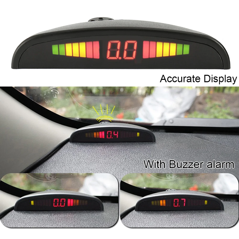 Universal Auto Parkplatz Sensor Kit mit 4/8 Sensoren Display/Summer Stimme Reverse Radar Monitor Detektor Sicherheit Alarm System Universal Auto Parkplatz Sensor Kit mit 4/8 Sensoren Display/Summer Stimme Reverse Radar Monitor Detektor Sicherheit Alarm System