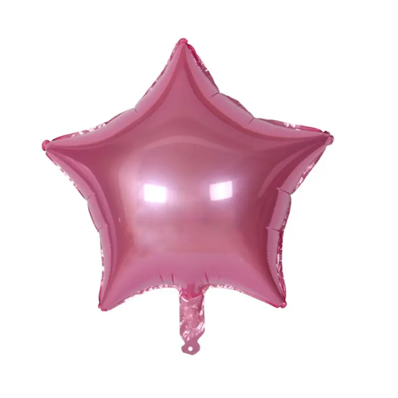 1 шт., детский душ, 18 дюймов, Розовая белая звезда, гелиевая фольга, воздушные шары для девочек, товары для дня рождения, вечерние украшения, воздушный шар - Цвет: Pink