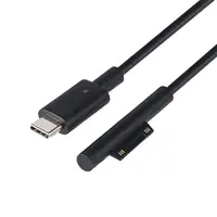 כבל מתאם 150cm PD ל- USB C סוג C Power Supply מטען מתאם טעינה כבל כבל משטח M-icrosoft Pro 3 4 5 6 מיקרו USB ?????? (1)
