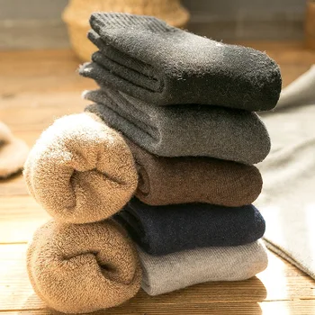 

Socks In Winter To Keep Warm To Thicken Socks Men with Velvet Thick Socks Calcetines Hombre Divertido Calcetines Antideslizante