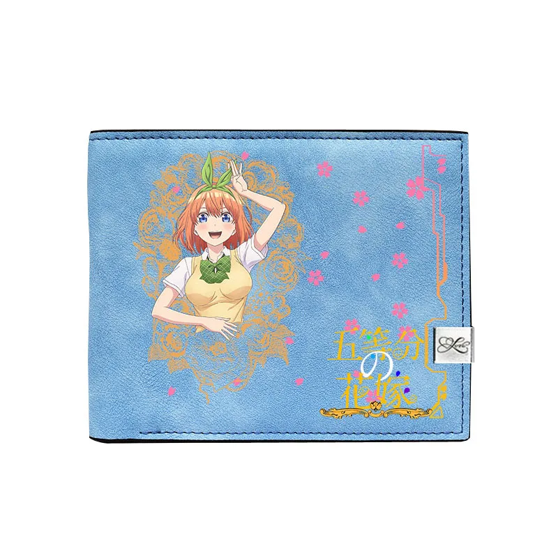 5 Quintuplets женские портмоне из искусственной кожи короткий кошелек Kawaii ID Card Holder Nakano Miku Money Phone сумки - Цвет: 5