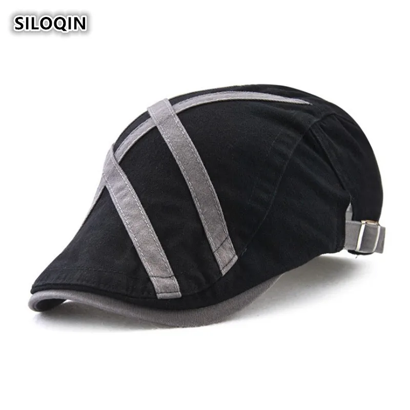 SILOQIN регулируемый размер новые хлопковые береты Snapback осень зима мужские