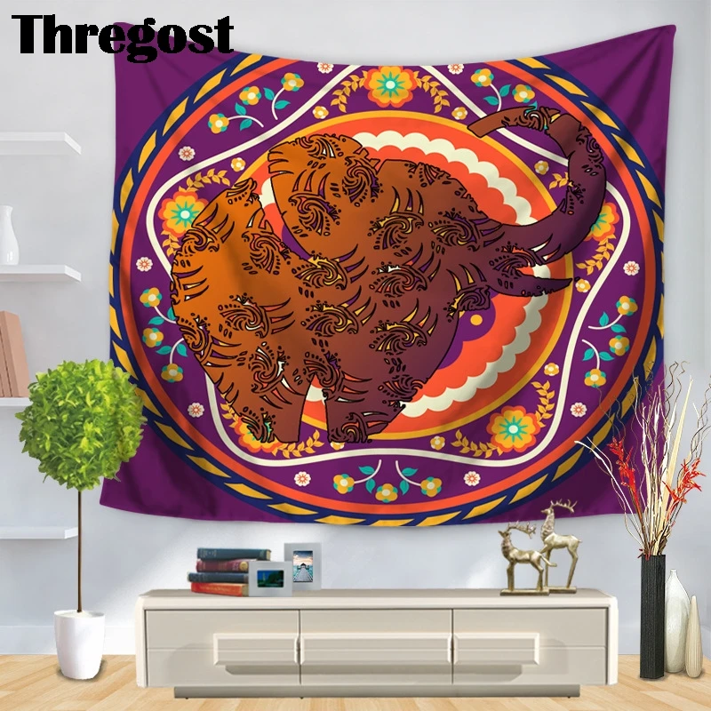 Thregost Boho Настенное подвесное полиэфирное Тканое настенное Гобелен Мандала тонкое пляжное одеяло мебель для спальни 3D настенные ковры
