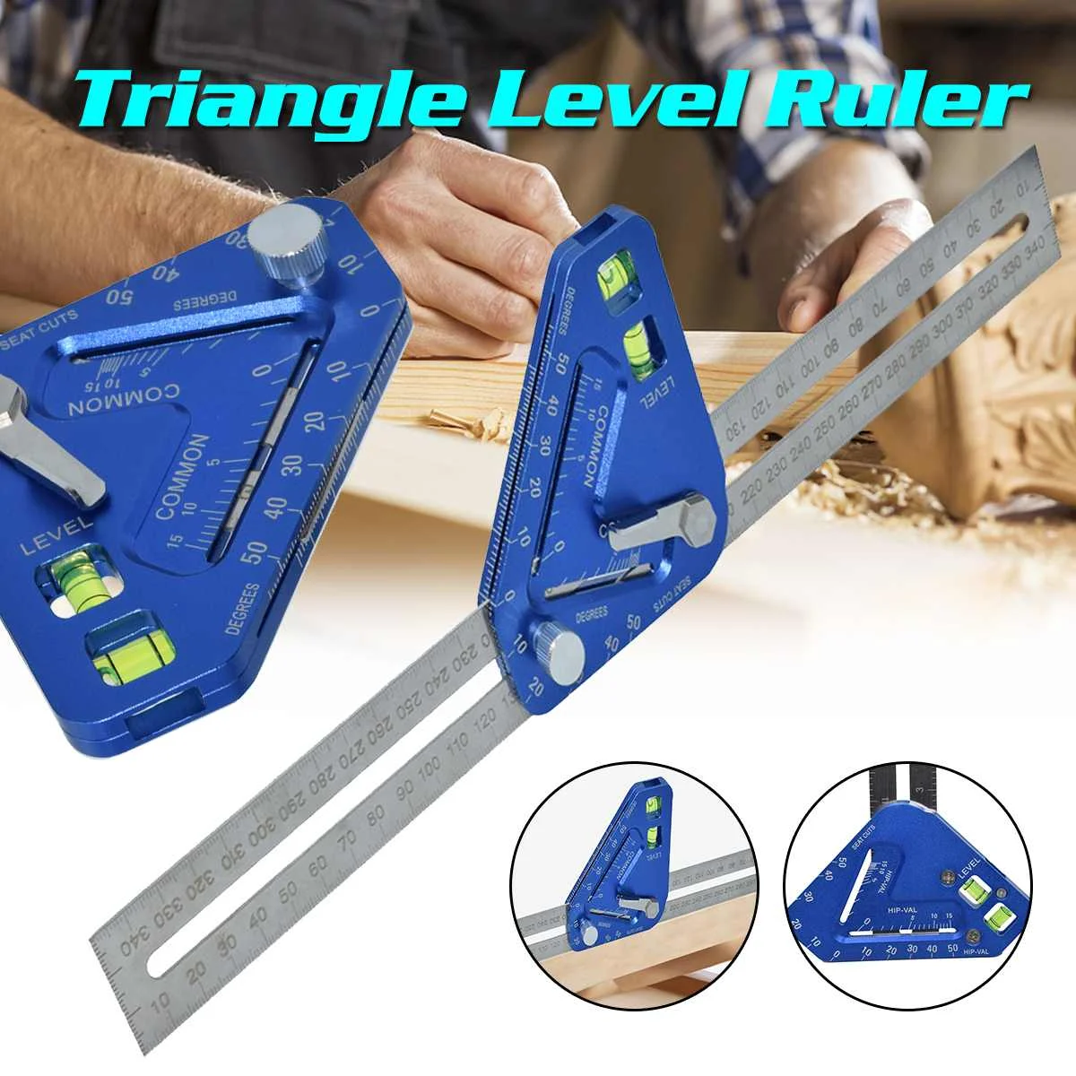 

New Triangular Level Ruler Multifunctional Woodworking Triangle Ruler Angle Ruler Revolutionary Carpentry Tool Measuring Tools