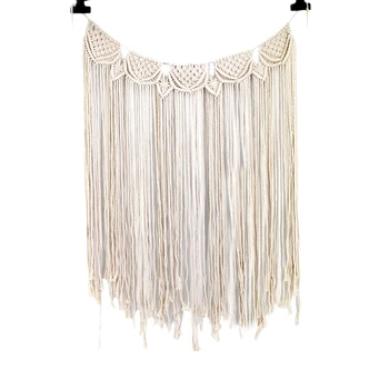 

Macrame Woven Tapestry Wall Hanging Boho Chic Bohemian Home Geometric Art Decor Beautiful Apartment Dorm Room Decoration MS7174