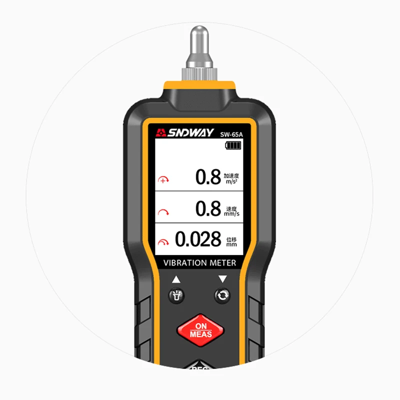 SNDWAY SW-65A цифровой Виброметр ЖК-дисплей Виброметр Высокоточный анализатор вибрации Электрический инструмент