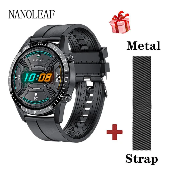 Smart Watch Sport Men Make Answer Call Business Digital Wristwatch with Music Player App Message Reminder Fitness Tracker 