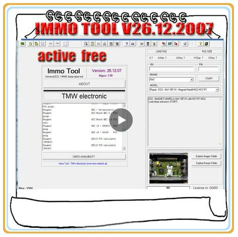 

ECU Immo Tool Repair Software Immobilizer Software V26.12.2007 + Unlocked Keygen