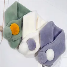 Qiu dong/сезон; Детский Теплый шарф из кроличьей шерсти; утепленный меховой воротник для мальчиков; серия han; Центр вокруг H286