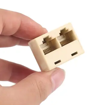 

RJ45 CAT5 6 Tee Uble Adapter For Lan Ethernet Splitter Twin Connector RJ-45T Adapter Computer Connection And Connectors
