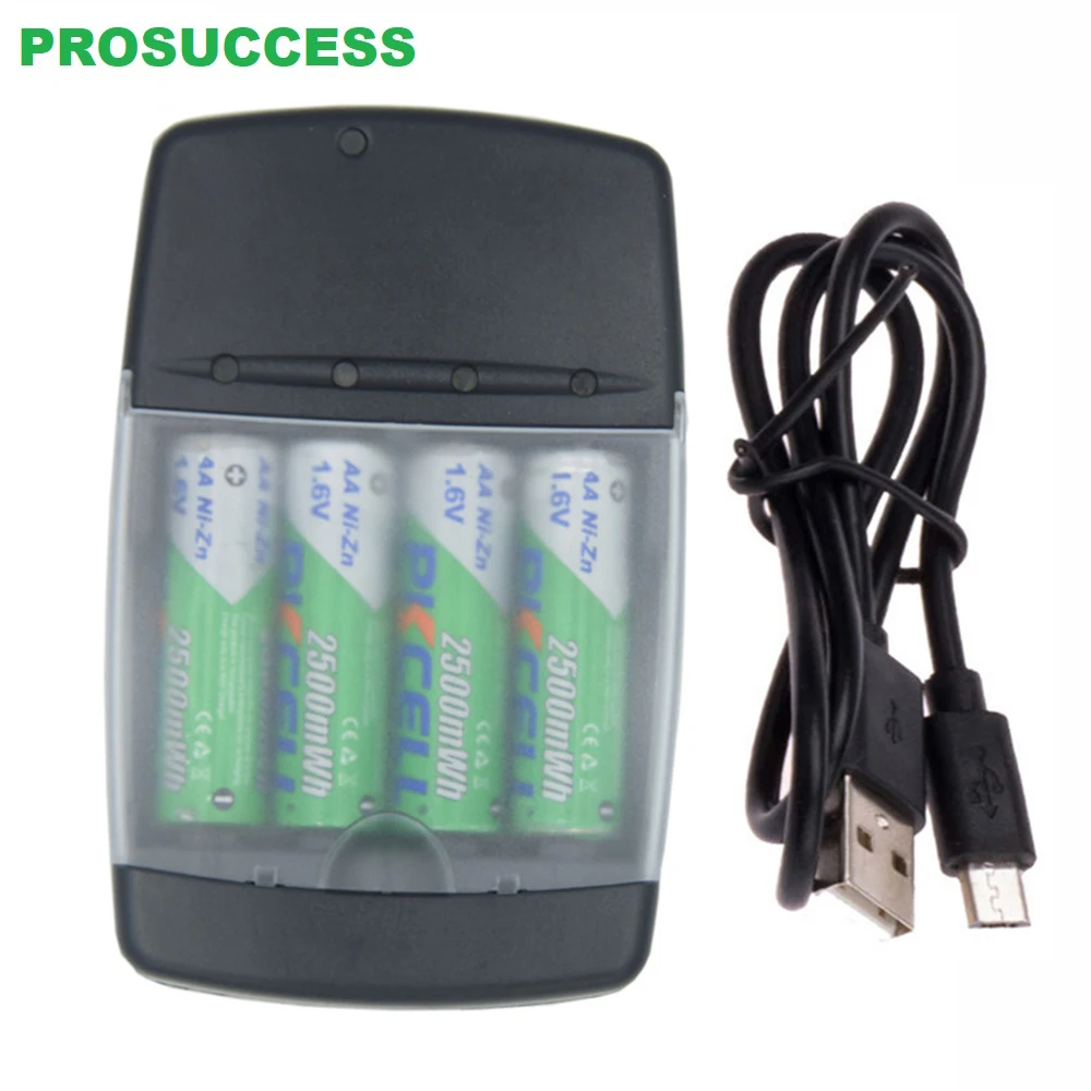Independent Four Slots LED Display AA AAA AAAA NiZn 1.6V Rechargeable Battery USB Smart Charger With Car EU US Adaptor BC4Z battery charger,battery charger adapter