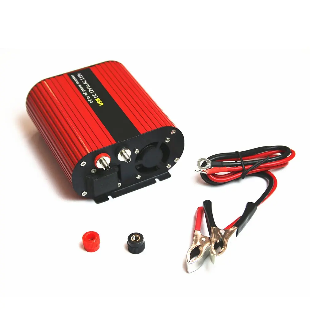 

1000W Car Inverter DC12V To AC110V Power Inverter Dual USB Ports High Conversion Aluminum Alloy Housing Transformer