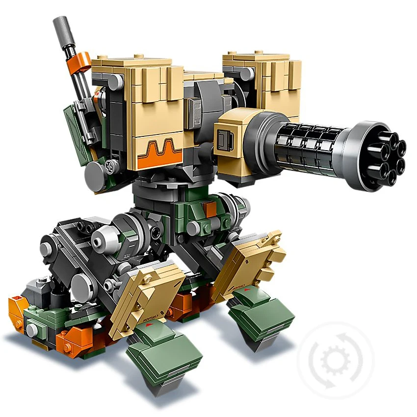 Cena 2019 nowy zabawki gry Bastion Mecha zestaw kompatybilny Legoingly Overwatching 75974 klocki klocki dla dzieci prezent na Boże Narodzenie