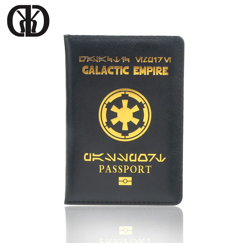 Passport-Cover Empire Galactic HEQUN Luxury Travel Case Fashion Black Pu for Thin