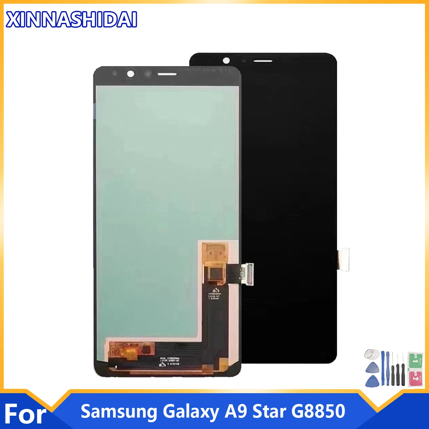 100% Super AMOLED 6 3 ''ЖК-экран для Samsung Galaxy A9 Star G8850 ЖК-дисплей сенсорный экран