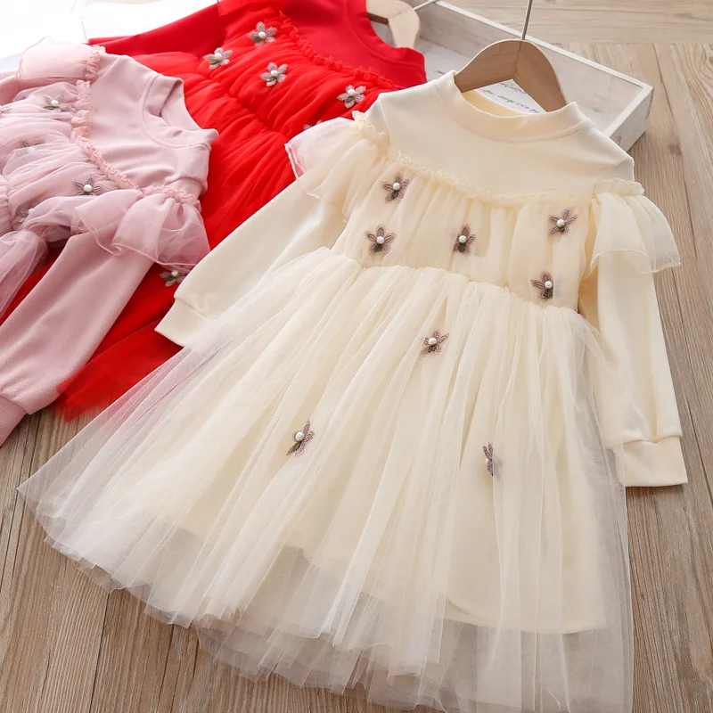 Платья с цветочным принтом для девочек; коллекция года; весеннее детское платье принцессы; модные высококачественные праздничные платья для малышей; Одежда для девочек