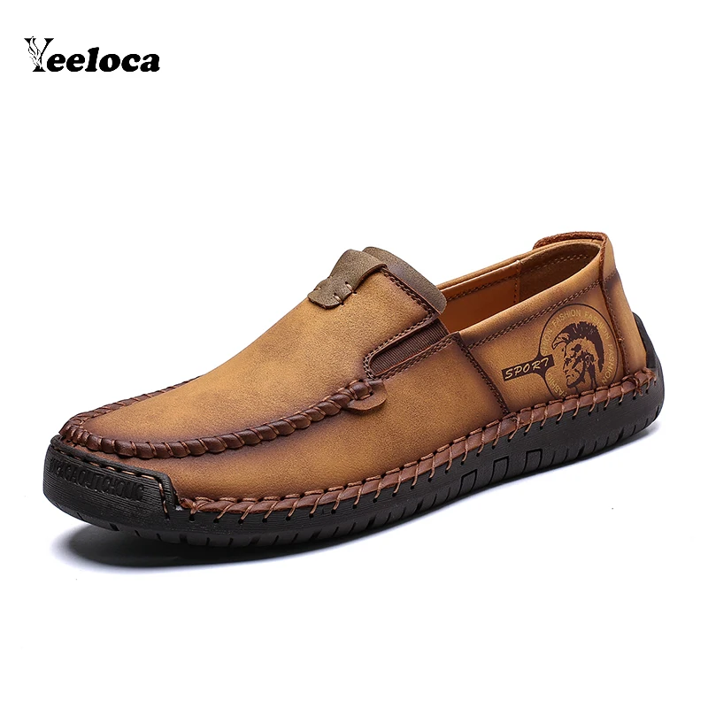 

Comfortable Genuine Leather Men Casual Shoes Loafers Man Quality Split Shoes Men's Flats Driving Moccasins Loafers Size 38-48