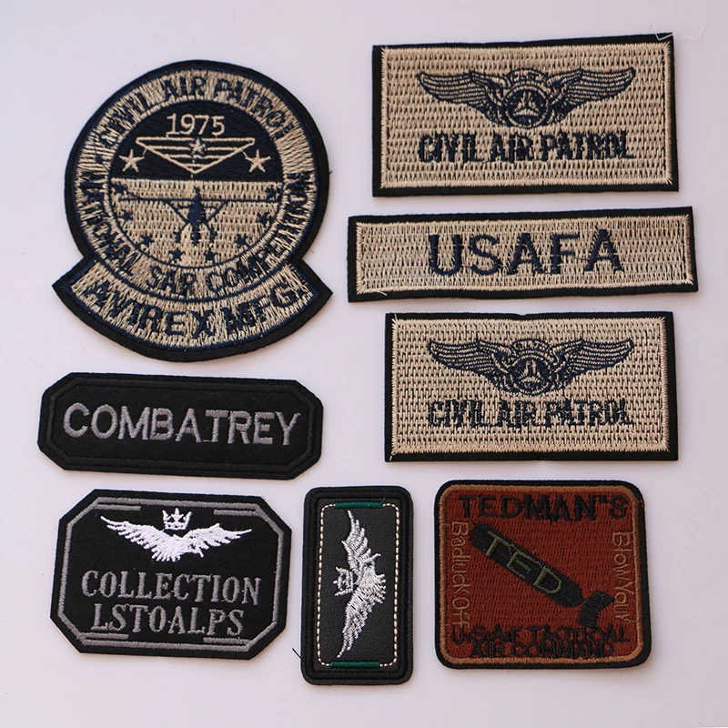 

Set of sales US Air force military tactics Decorative Patch icon Embroidered Applique Patches For DIY Iron on Badges on clothes