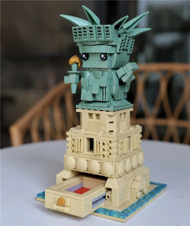 2020 создатель города Нью Йорк Статуя Свободы Brickheadz модель строительные блоки