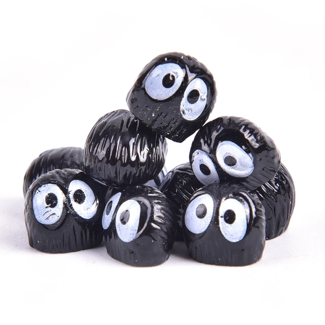 10pcs 1.5cm 미야자키 하야오 이웃집 토토로 페어리 더스트 PVC 액션 피규어 클래식 모델 완구 선물