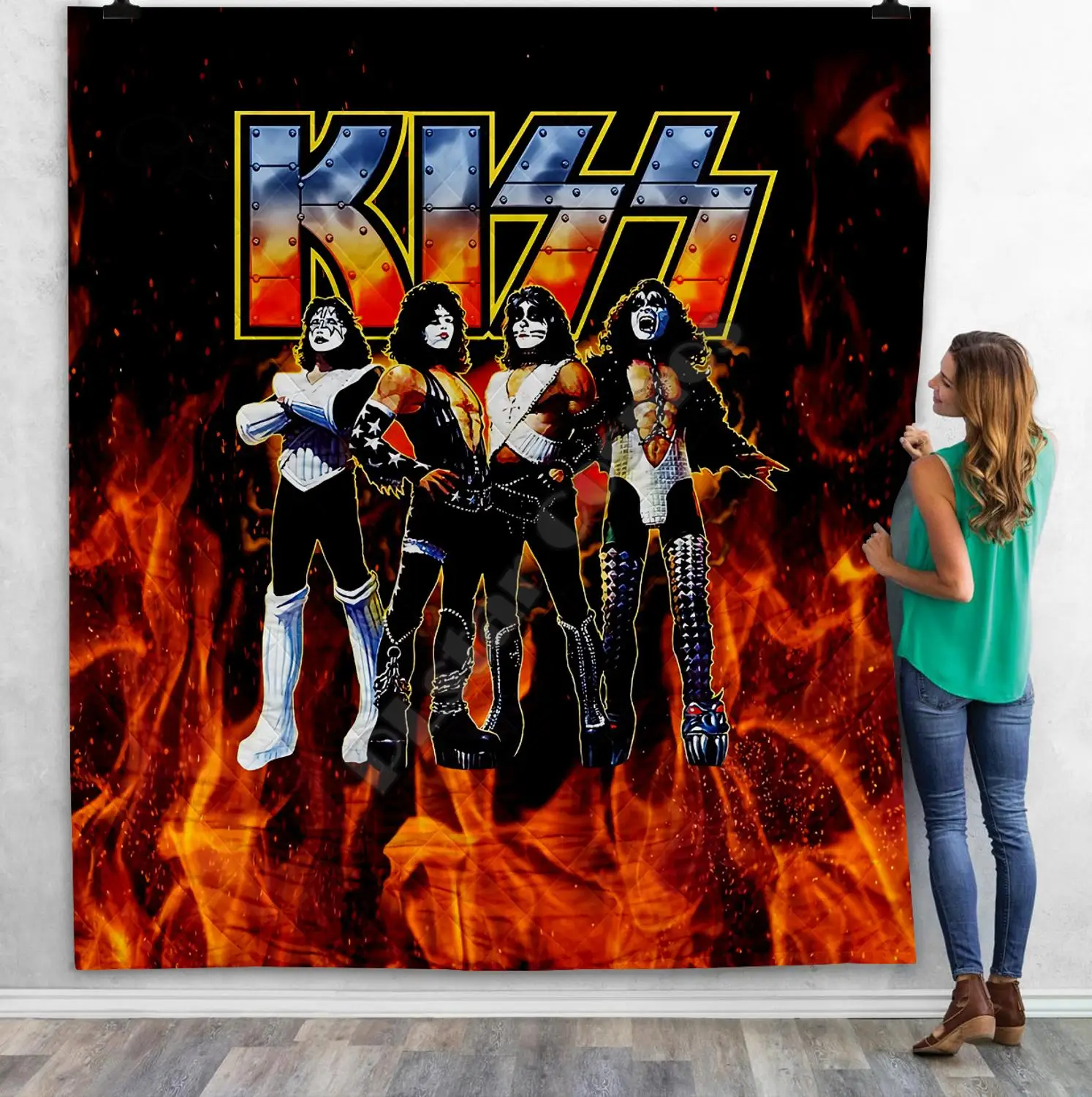 KISS Rock & Roll All Nite вечерние 3D одеяло для детей взрослых постельные принадлежности