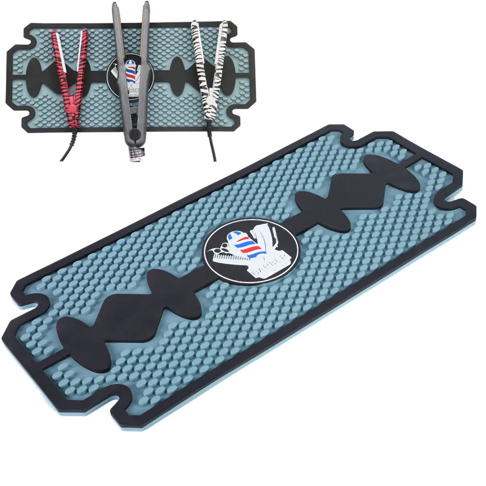 Barbershop Hairdressing Tools Pad Anti-skid Silicone Mat Resist Heat Barber Hairdresser Cushion For Hair Clipper Curling Irons | Красота и