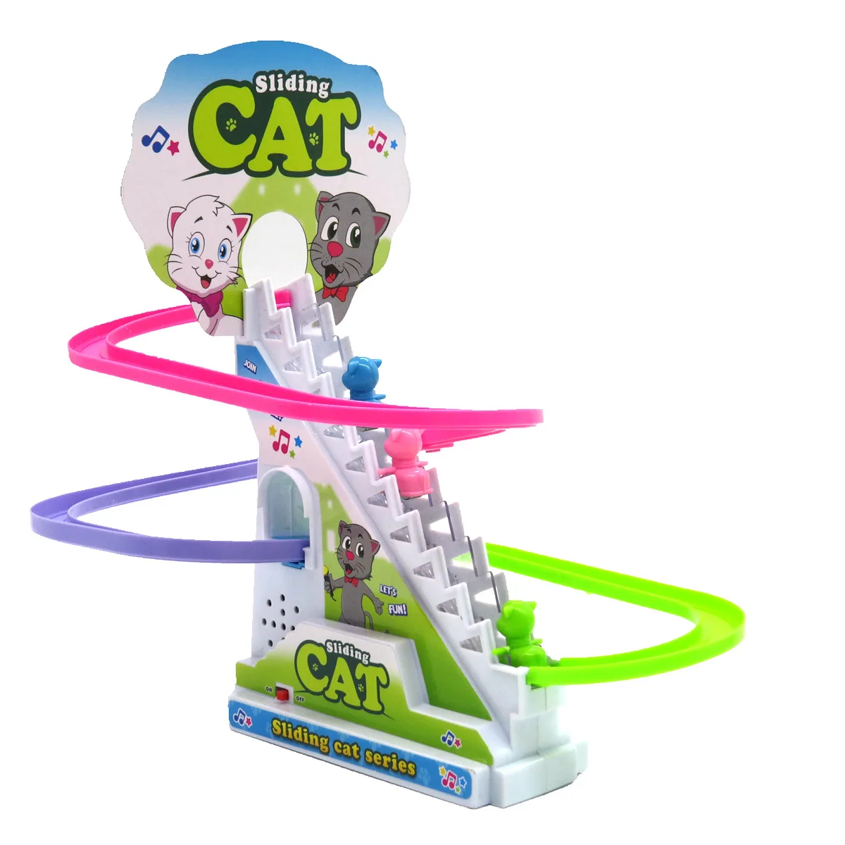 

Today Group Are Many-Animal Climbing Stairs Slide Electric Assembled Toys Music Light Wechat Business Hot Selling