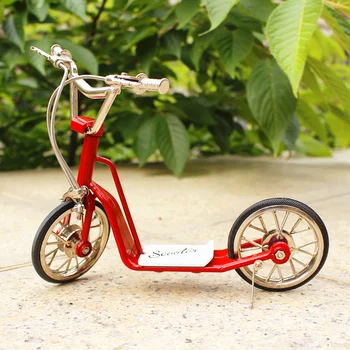

Simulation 1:10 skateboard bicycle model metal two-wheeled car model toy with brake