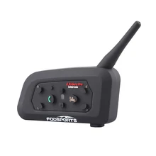 Fodsports V6 Pro домофон мотоцикл беспроводная Bluetooth система внутренней связи для шлема гарнитура 6 Rider 1200M Moto BT домофон