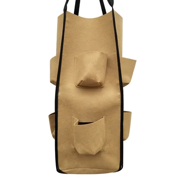 

1Pc Garden Hanging Strawberry Planting Bag 8 openings Vegetable Growing Bag Home Terraces Flower Planting Bags with Handle Strap