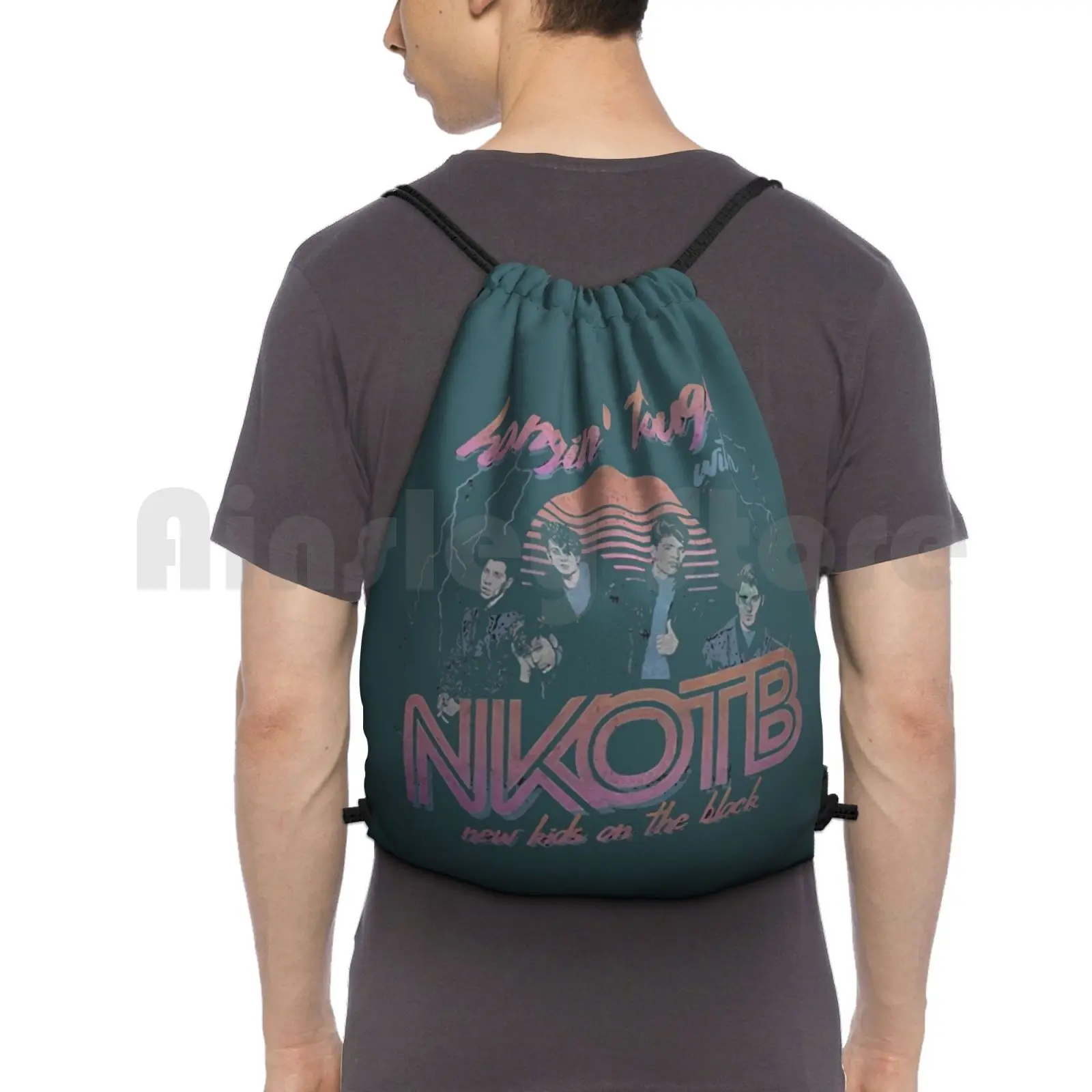 

Hangin Tough With Nkotb For Men Women Backpack Drawstring Bag Riding Climbing Gym Bag Hangin Tough With Nkotb For Men Women