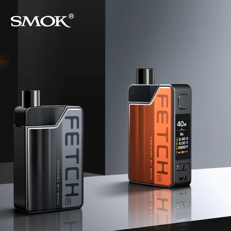 Promo  new arrival upgraded SMOK Fetch Mini pod system vape kit 40W 1200mAh built in battery mod pod Elect