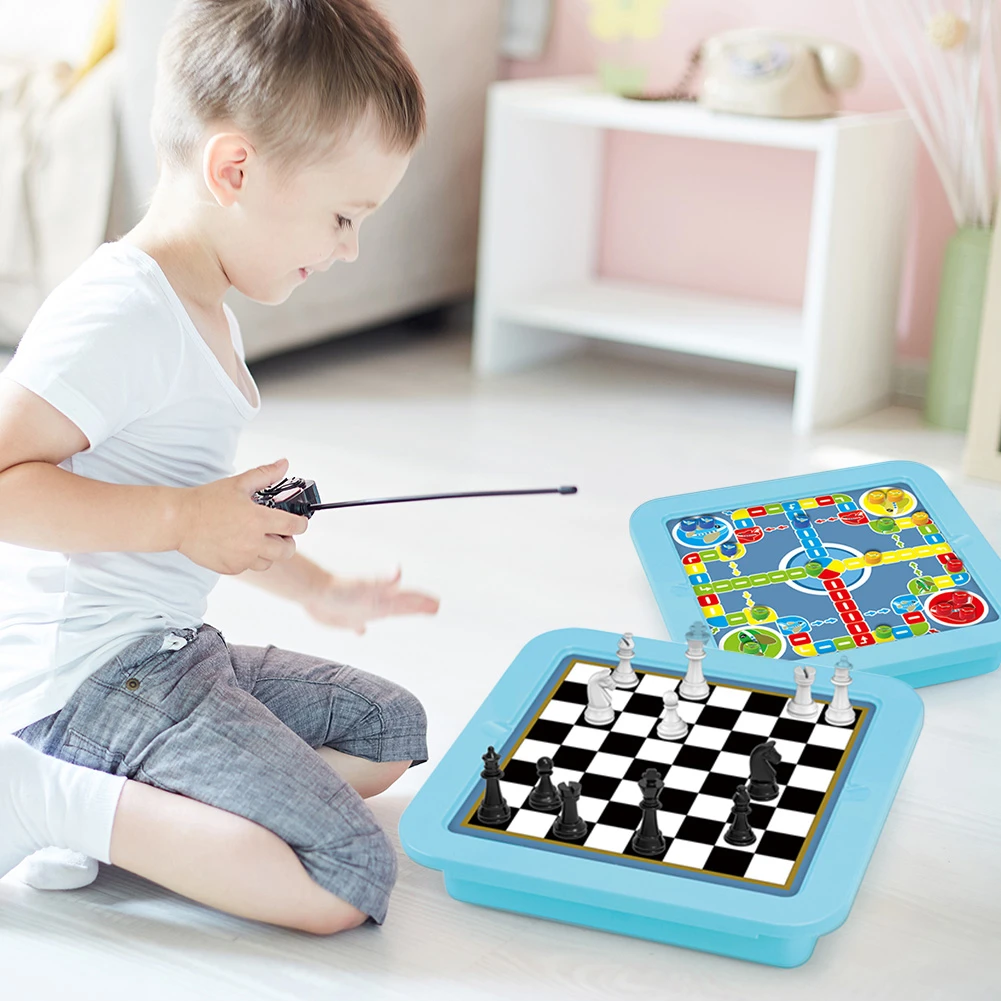 4 In 1 Multifunctional Board Game Chess Flying Chess Checkers Gobang Game For Kids Boys Girls Gifts Education Toys Party Games Aliexpress