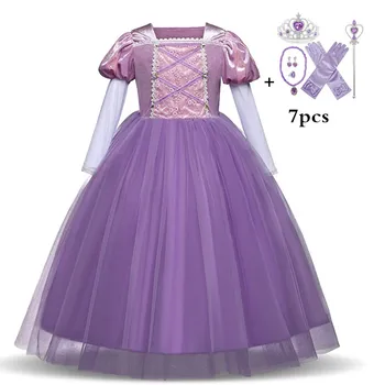 

2020 Girls Dress Kids Fancy Elsa Princess Dress for Girls Halloween Cosplay Costume Party Dress Children Clothing