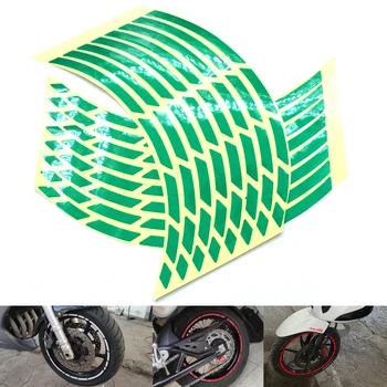 

Universal motorcycle car tire tire sticker reflective rim tape For Kawasaki Ninja ZX10R ZX6R 636 ZX6RR ZX12R Z1000 ZZR600