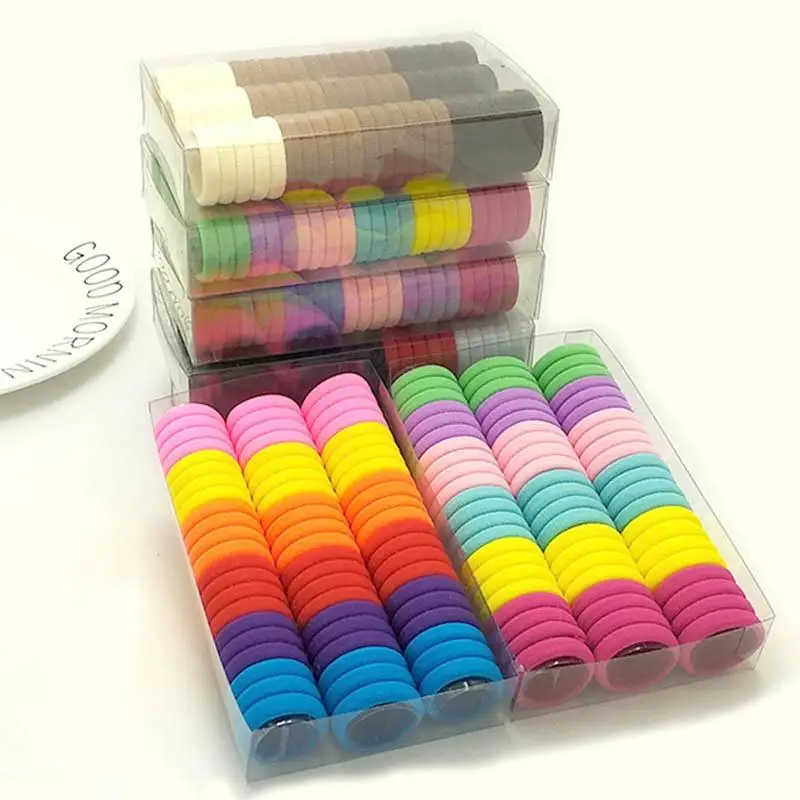 Детские резинки для волос 100 шт./лот аксессуары эластичные украшения девочек