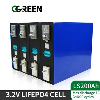 شراءOGREEN 3.2 فولت 200AH العلامة التجارية الجديدة 48 قطعة بطاريات ليثيوم فوسفات الحديد عالية السعة دورة عميقة لنظام التخزين بالطاقة الشمسية RV