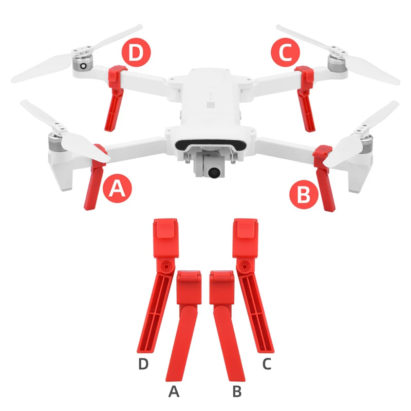 4 шт подставка для квадрокоптера Fimi X8 Se Rc(красный