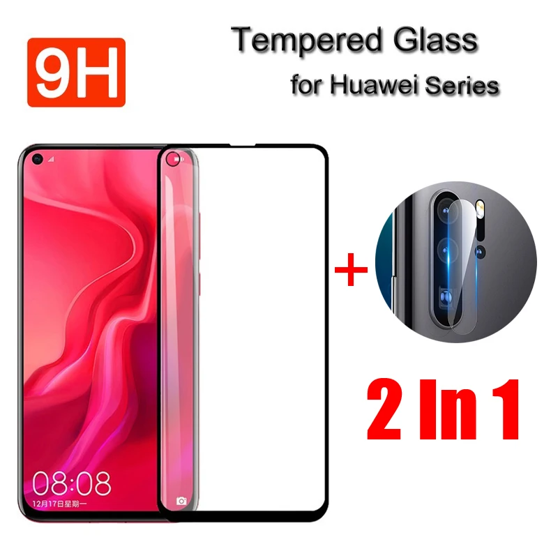 

9D Screen Protector Glass For Huawei Honor 10 9 Lite 20 Pro 10i 9i 20i V20 V10 V9 Tempered Glass Protector Back Camera Lens Film
