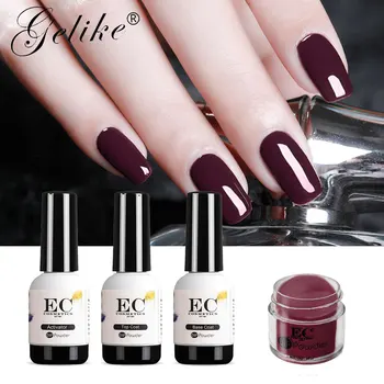 

Gelike 10g Dipping Powder Acrylic Nails Gel Polish Organic Natural Pigment Clear Color Set Salon Nail Art Dust Accessories