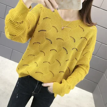 

Long Sleeve Autumn Sweater Women Knitted Sweaters Pullover Jumper Fashion Turtleneck Sweater Female White